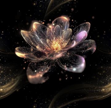 Fairytale - Blüte 70cm - BIO French Terry