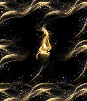 Preview: Fairytale - Kerze 70cm - BIO French Terry