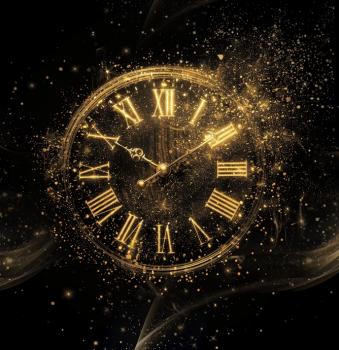 Fairytale - Uhr 70cm - BIO French Terry