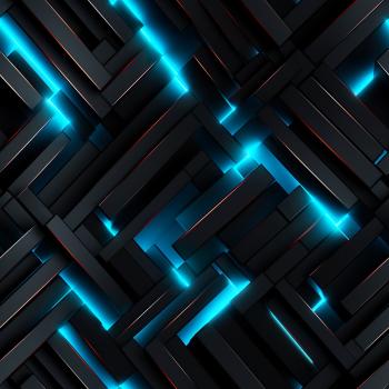 Allover - 3D Streifen blau - Überbreite BIO French Terry