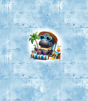 Summertime - Nilpferd - BIO Jersey