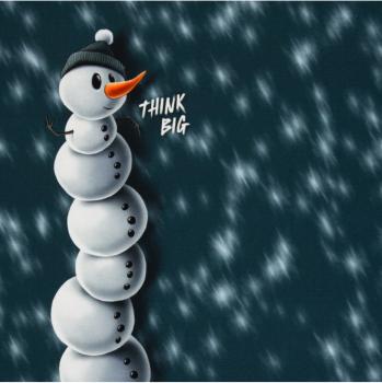 Panel Schneemann petrol - Winter Moods by Thorsten Berger - Sweat angeraut, Swafing