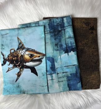 Stoffpaket - Steampunk Hai