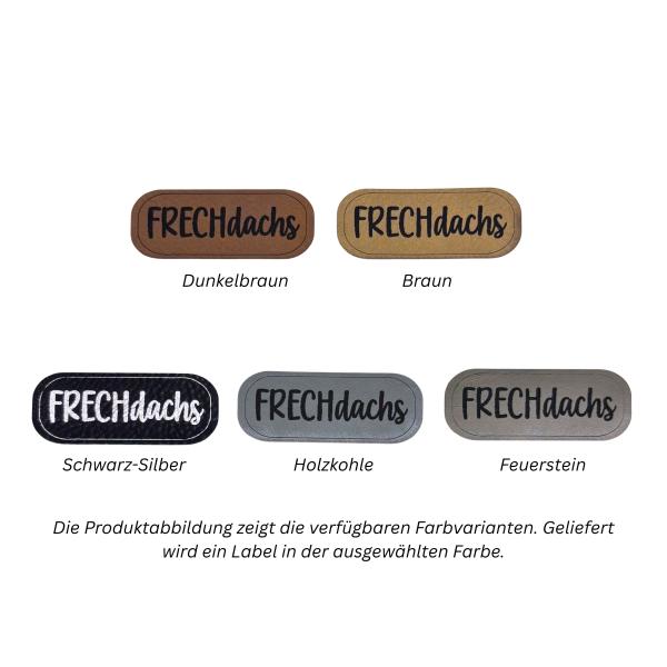 Kunstleder Label FRECHdachs