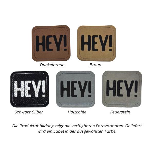 Kunstleder Label HEY!