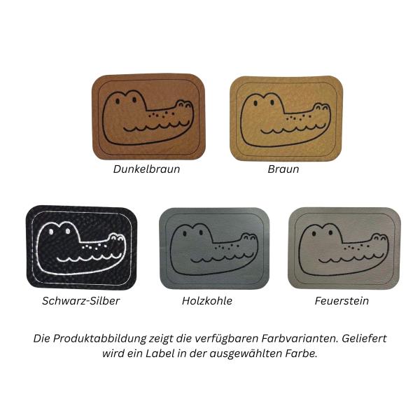 Kunstleder Label Krokodil