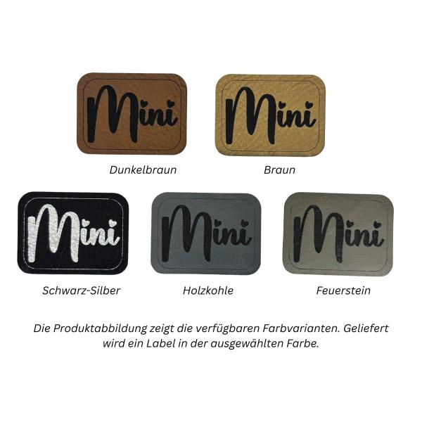 Kunstleder Label Mini