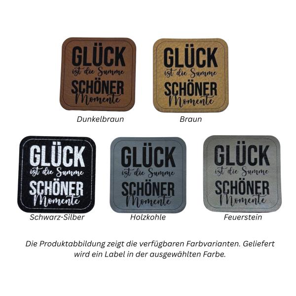 Kunstleder Label Glück ist die Summer schöner Momente