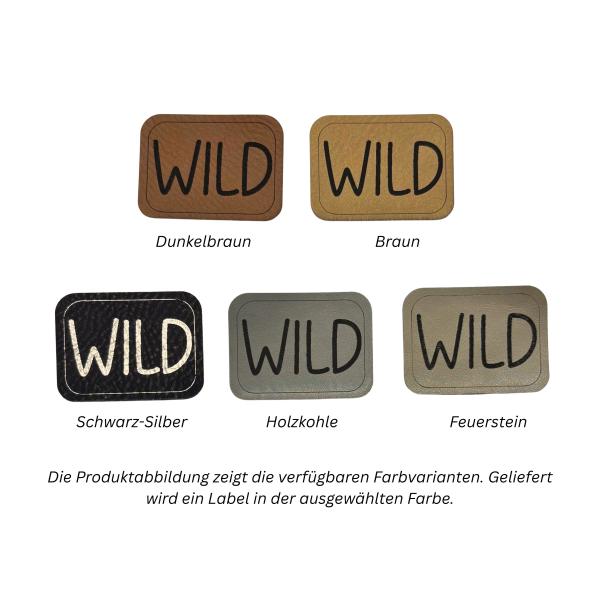 Kunstleder Label WILD