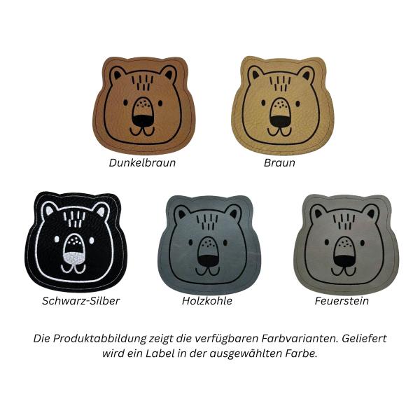 Kunstleder Patch Bär