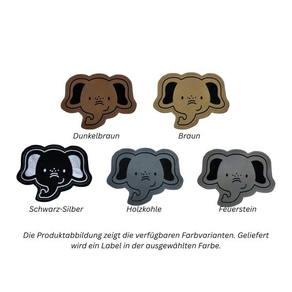Kunstleder Patch Elefant