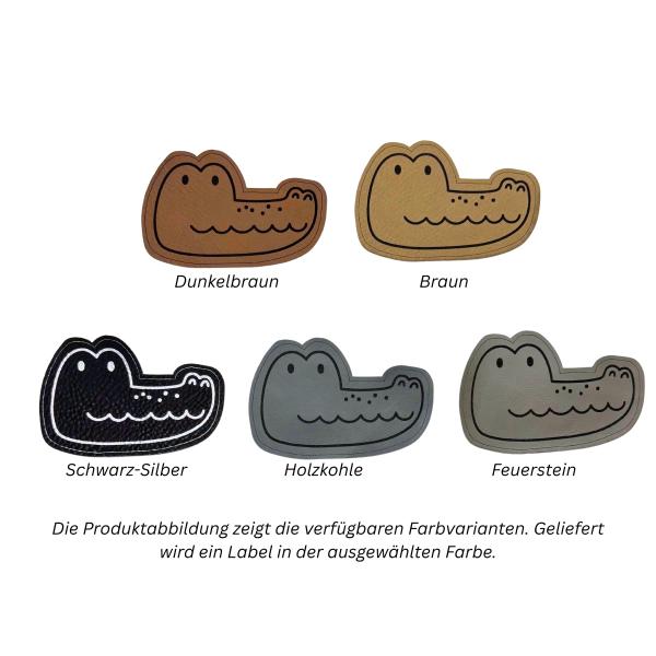 Kunstleder Patch Krokodil