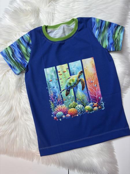 Sofortkauf - T-Shirt - Summer Print Schildkröte - Größe 122/128