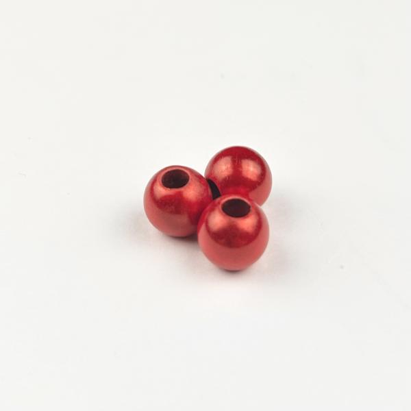 Großlochperle rund rot