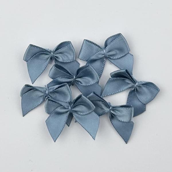 Zierschleife rauchblau 24mm