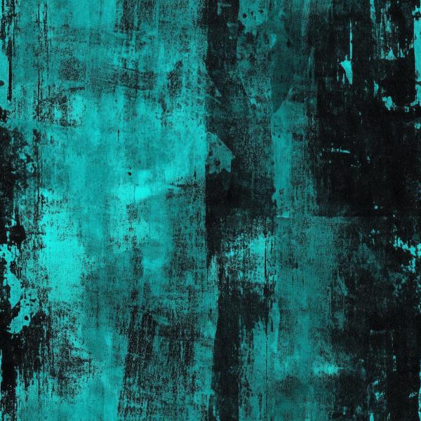 67 - Grunge türkis - Überbreite BIO French Terry