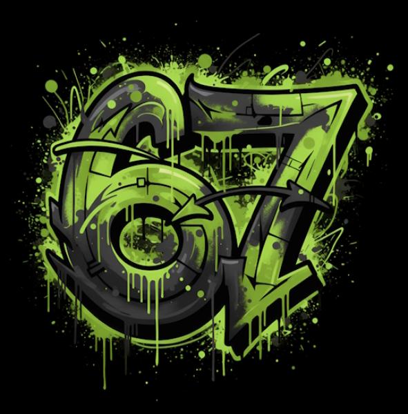 67 - Panelbild grün - BIO French Terry