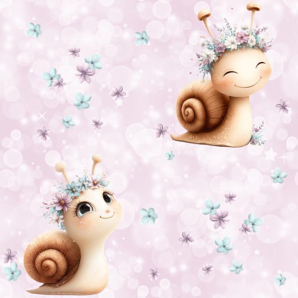 Allover Challenge - Schnecke rosa - BIO Jersey