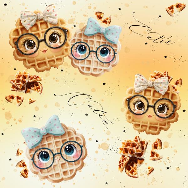 Allover Challenge - Waffeln - BIO Jersey