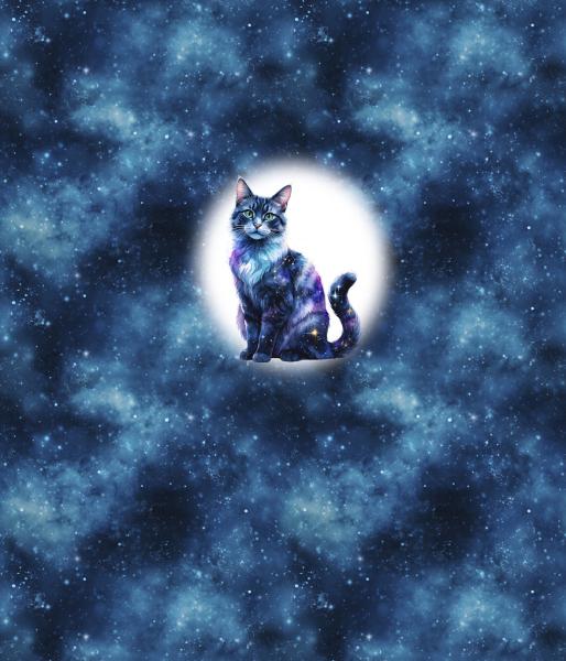 VORBESTELLUNG Cosmic - Katze 70cm - BIO French Terry