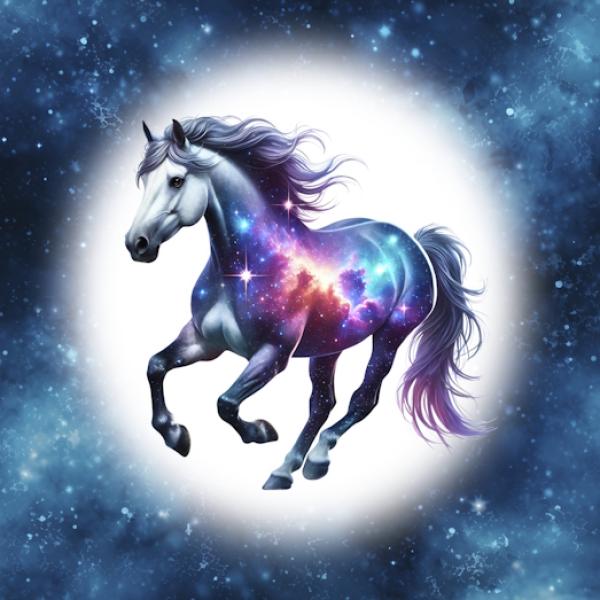 VORBESTELLUNG - Cosmic - Pferd 70cm - BIO French Terry