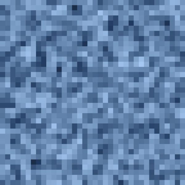 Pixel blau - Überbreite BIO French Terry