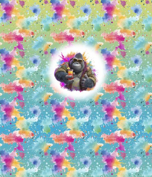 Cool Summer - Panelbild Gorilla 70cm - BIO Jersey