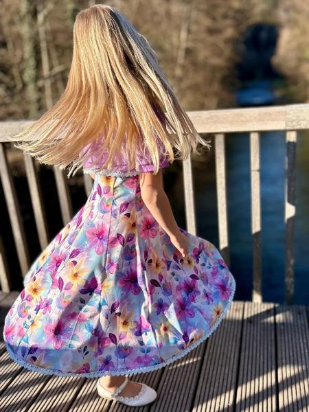 Crazy Animals - Blumen - Überbreite BIO Jersey