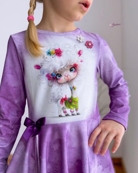 Crazy Animals - Panelbild Alpaka 70cm - BIO Jersey