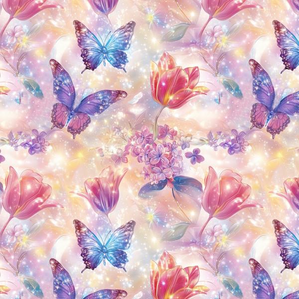 Frühlingserwachen - Schmetterlinge - Überbreite BIO Jersey