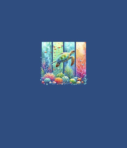 Summer Print - Panelbild Schildkröte 70cm - BIO Jersey