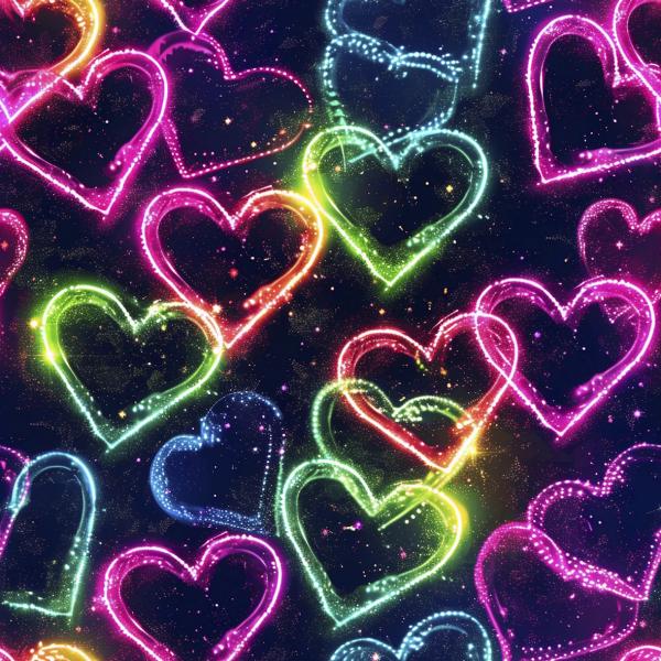 Glow - Herzen - Überbreite BIO Jersey