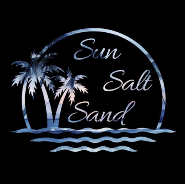 Summer - Panelbild Sun Salt Sand blau rund 70cm - BIO Jersey