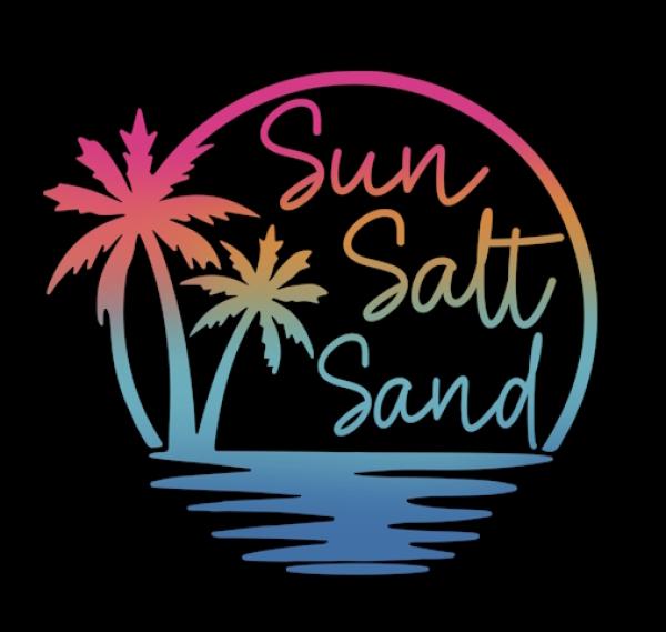Summer - Panelbild Sun Salt Sand bunt rund 70cm - BIO Jersey
