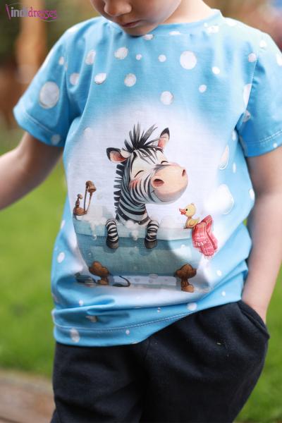 Badespaß - Panelbild Zebra - BIO Jersey