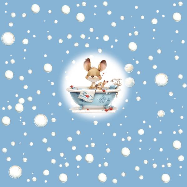 Badespaß - Panelbild Känguru - BIO Jersey