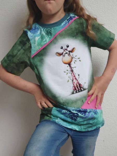 Explorer - Panelbild Giraffe 70cm - BIO Jersey