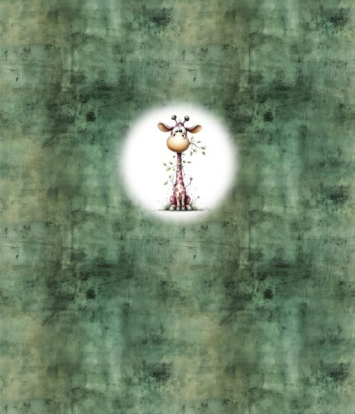 Explorer - Panelbild Giraffe 70cm - BIO Jersey