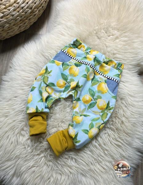 VORBESTELLUNG - Fruits - Allover Zitronen - Überbreite BIO Jersey