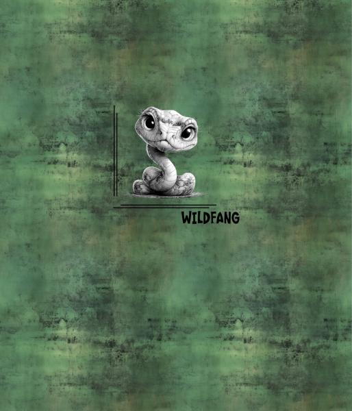 Wildfang - Panelbild Schlange 70cm - BIO Jersey