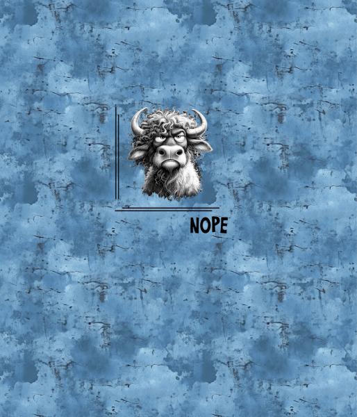 Wildfang - Panelbild Stier 70cm - BIO Jersey