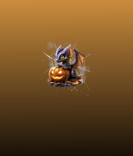 HalloAutumn Panel Drache – BIO French Terry