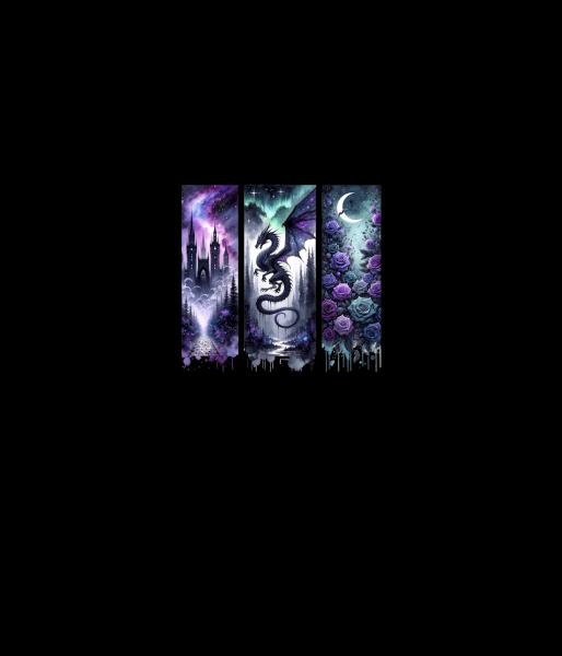 Print - Panelbild Drache 70cm - BIO French Terry