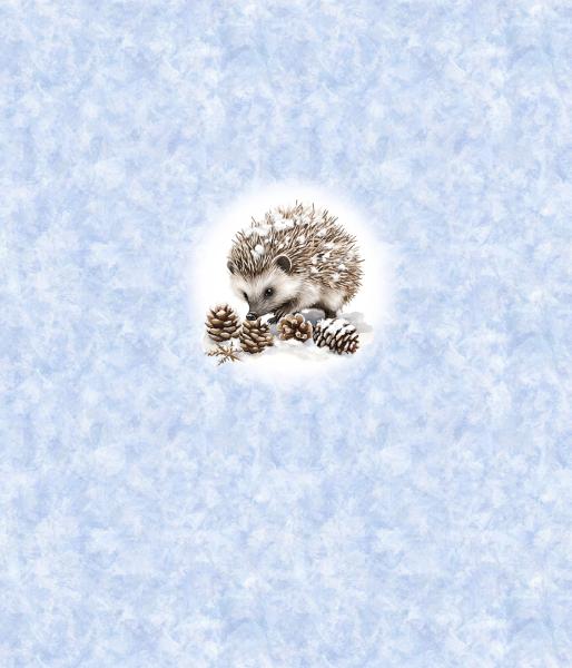 Winter Panel Igel - BIO French Terry