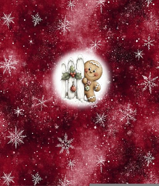 Winter Panel Lebkuchen - BIO French Terry