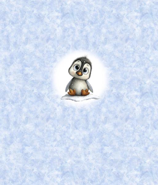 Winter Panel Pinguin - BIO French Terry