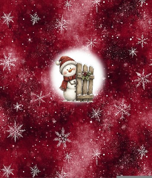 Winter Panel Schneemann - BIO French Terry
