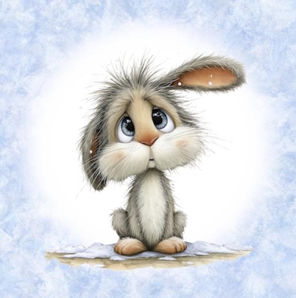 Winter Panel Hase - BIO French Terry