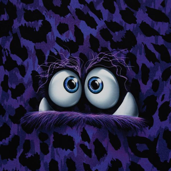 VORBESTELLUNG - Panel Monsta blau by Thorsten Berger - French Terry, Swafing