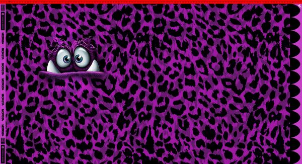 VORBESTELLUNG - Panel Monsta lila by Thorsten Berger - French Terry, Swafing